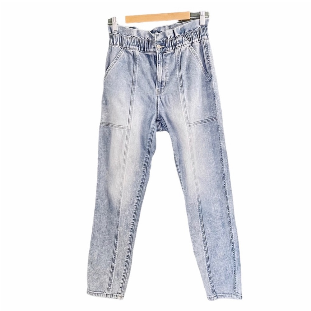 Willow & Root The Paperbag jean. high waist with paperbag ruffle. Size 25